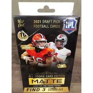 2021 Matte IPL Draft Picks Football Hanger Box Black